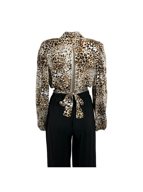 Extè WOMEN'S LEOPARD CROP SHIRT WITH BACK DETAIL Extè | ART.6056FANTASIA 1